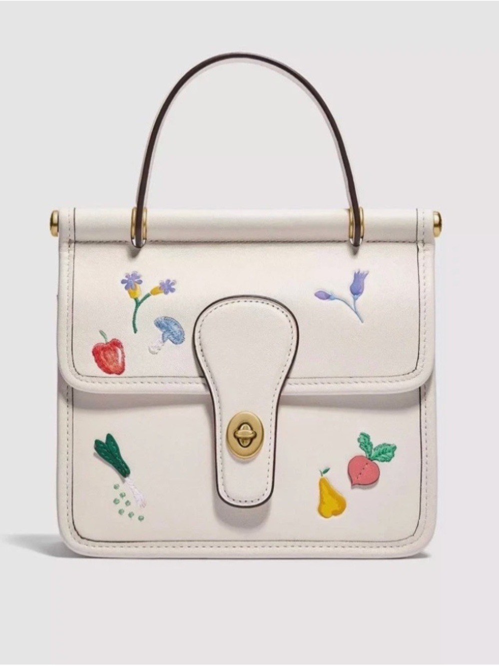 Coach Willis Top Handle 18 with Garden Embroidery
